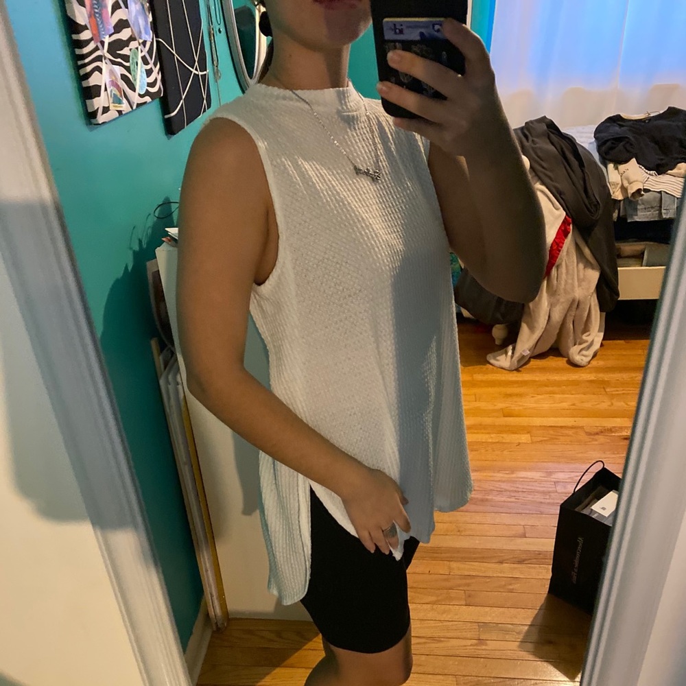 White sweater tank